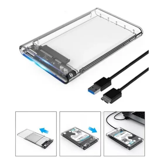 Case Ssd Hd Externo Desktop Pc Notebook Sata 2.5 Mac Os Win