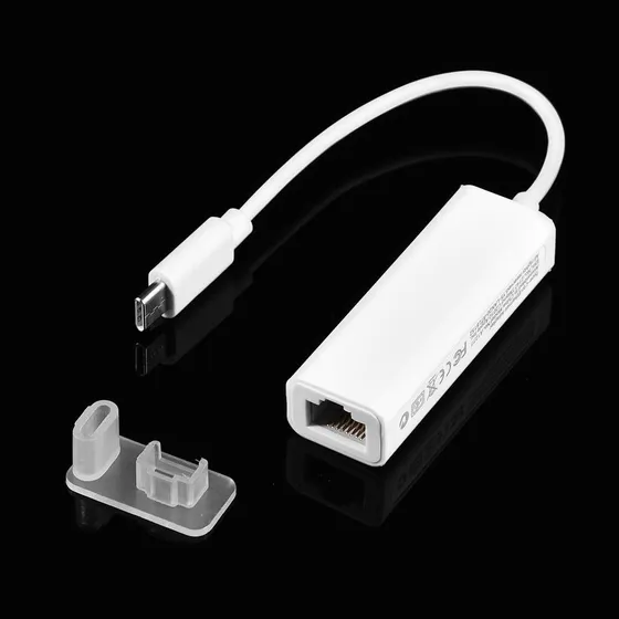 Adaptador Usb C A Ethernet, Usb 3.1 Tipo C A Rj45 100 Mbps Red Lan Ethernet Adaptador Convertidor Para Usb-c Laptop, Compatible Con Xp / 7/8, Os