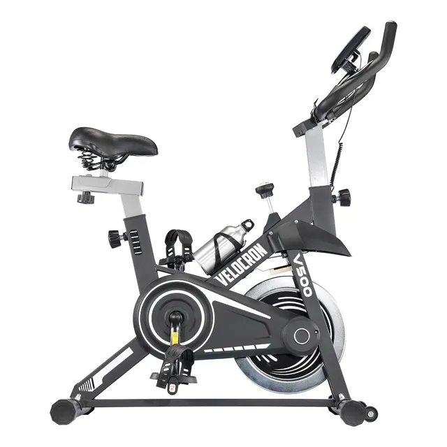 Bicicleta Ergométrica Spinning Inércia 5kg Velocron V500 Cor Preto