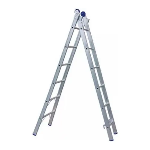 Escada Extensiva Aluminio 3 X 1 - 6 Degrau Pintor Mult. Real
