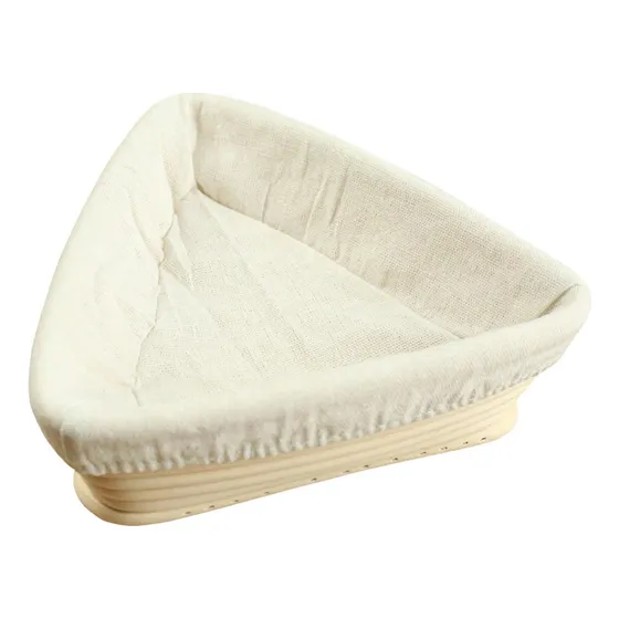 Cesta Triangular Para Fermentación De Pan, Cuenco 20x20x6cm