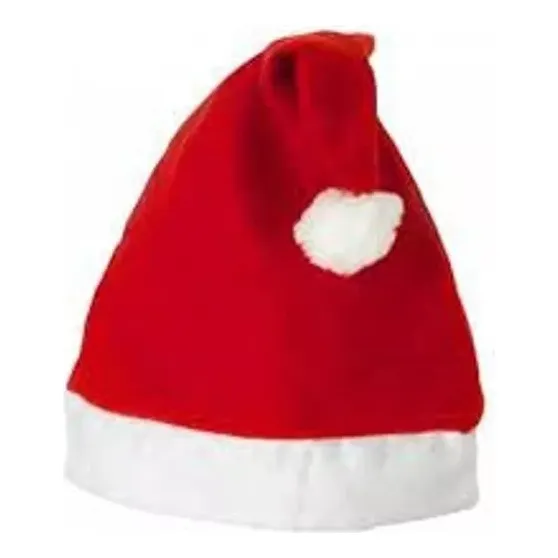 Pack X10 Gorro Navidad Rojo Papa Noel Reyes Fiestas