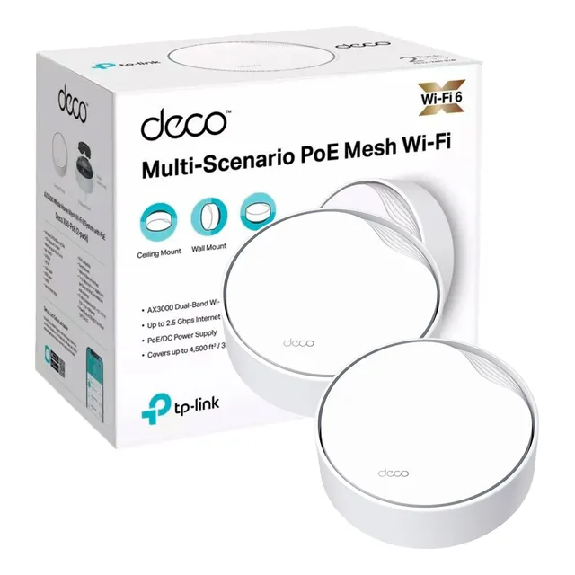 Tp-link Deco X50-poe 2 Pack Mesh Sistema Wifi 6 Ax3000