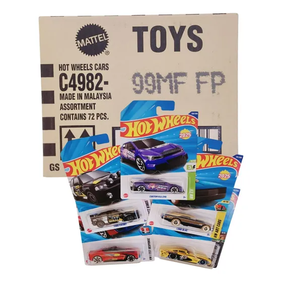 Pack Nuevos Hot Wheels 2025 Vehículos Básicos Surtidos X 72