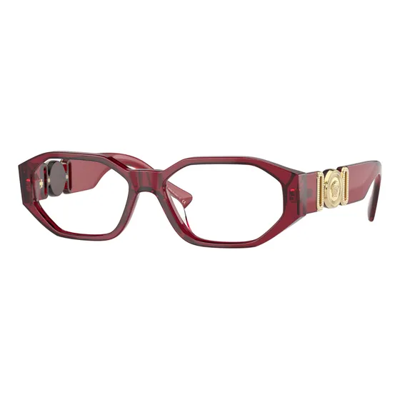 Anteojos Armazón Recetados Versace Biggie Ve332u Red + Rojo Ferrari | Medium 54mm