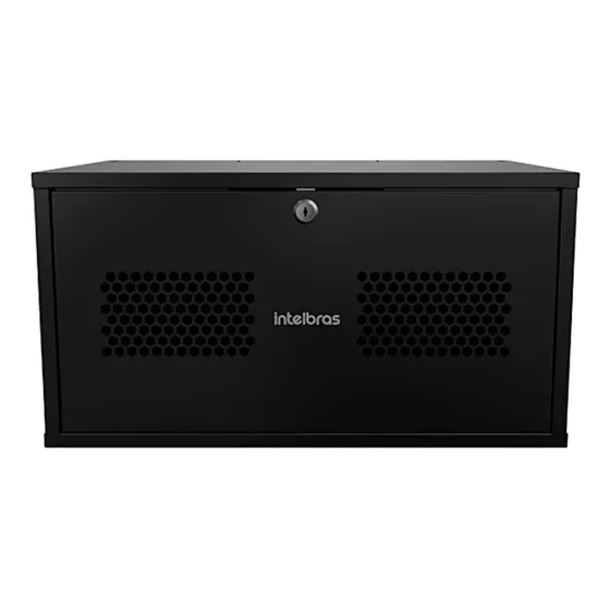 Mini Rack Desmontável Organização 5u 370mm Mrd 537 Intelbras