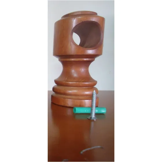 Soporte Madera Cortinero Barra 30mm Pared C/ramplus.2und. Y7