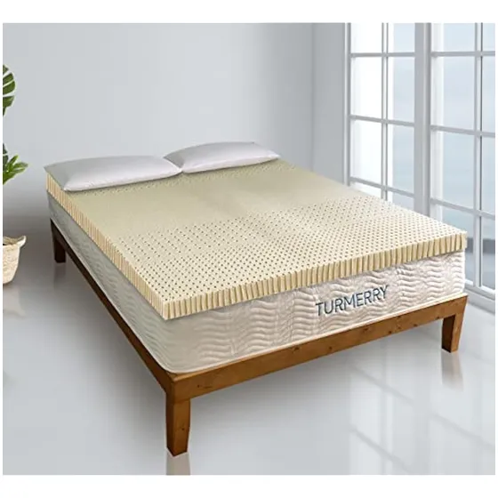 Cubrecolchón De Látex Orgánico Natural Verde De 7 Zonas