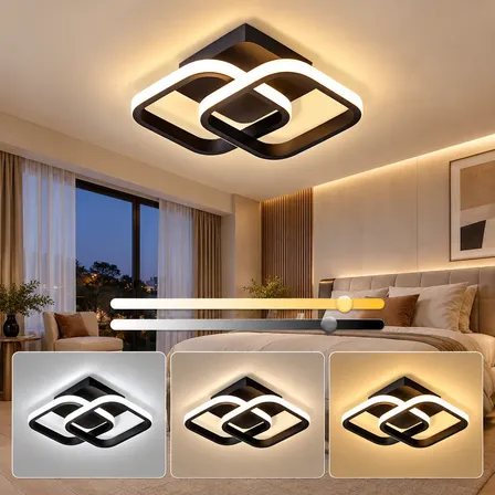 Luminária Plafon Teto Pendente Quadrado Sobrepor Luz Led 30w
