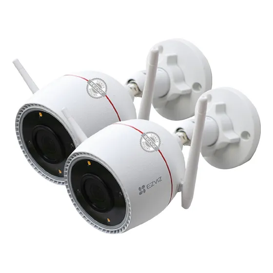 Kit X2 Camaras De Seguridad Exterior Wifi Color 2k Ezviz