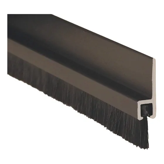 Burlete O Parabichos Puertas Aluminio Negro Cepillo 36 PLG