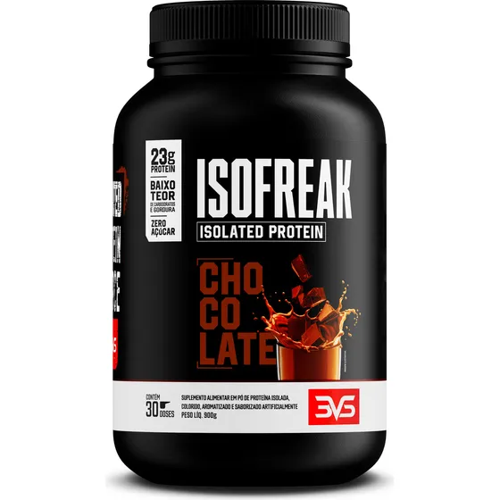 Whey Isolado Isofreak 900g Sabor: Chocolate - Fórmula Avançada Com 23g De Proteína Por Dose