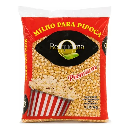 Milho Para Pipoca Tipo 1 Pacote 1kg Requena