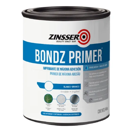 Pintura Fondo Azulejos Metales Máxima Adhesión Zinsser 1 Kg