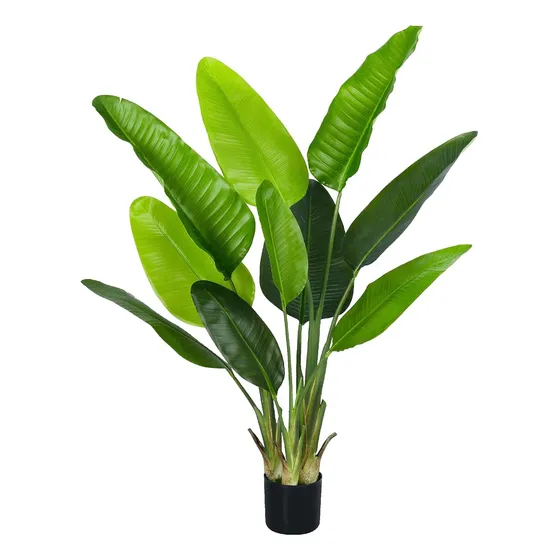 Bananeira Artificial Vaso Bojo Toque Real Decoração 160cm