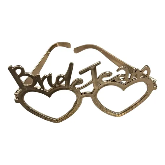 Lente Metalizado Rose Gold Bride To Be /team Bride Cotillon