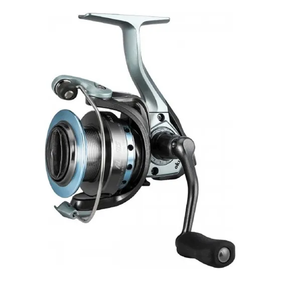 Reel Okuma Alaris 45 Frontal 4 Rulemanes Pesca Dorado Peje Color Celeste Metalizado Lado De La Manija Derecho/izquierdo