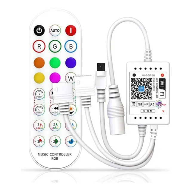 . Controlador De Música Wifi Rgb For Tira De Luz Led
