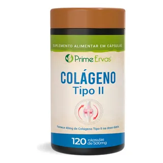 ColĂĄgeno Tipo 2 Tipo Il 120 CĂĄpsulas Prime Ervas Sabor Sem Sabor ColĂĄgeno Tipo 2 Tipo Il 120 CĂĄpsulas Prime Ervas Sabor Sem Sabor