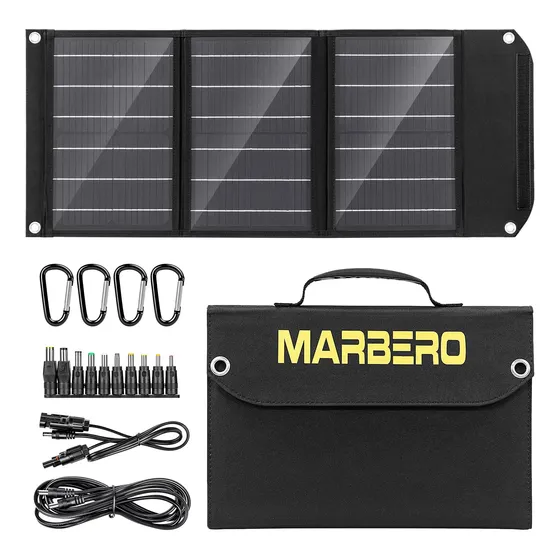 Panel Solar Portátil 30 W, Cargador Usb Qc3.0