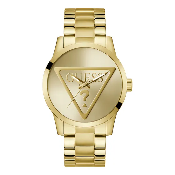 Reloj Guess Badge Gw0782g1 Hombre Dorado Acero Cuarzo
