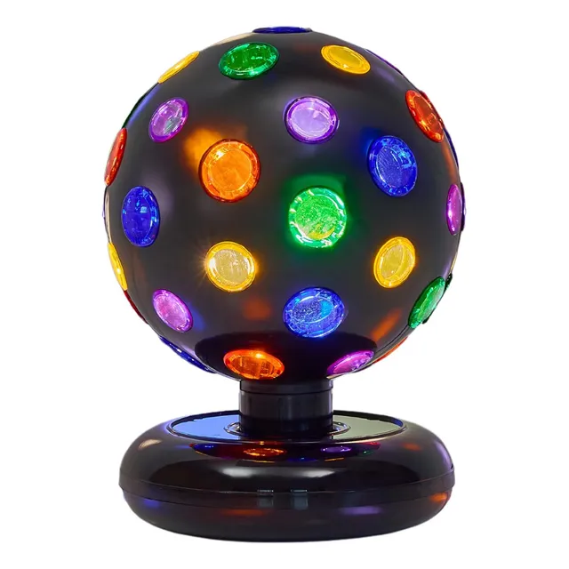 Bola Disco Giratoria Luces Led - Atmósfera De Baile 28 Cm