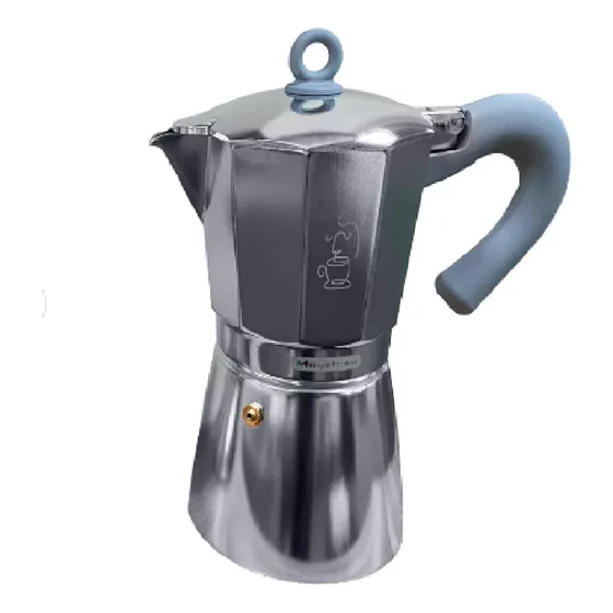 Cafetera Greka Magefesa Italiana  9 Tazas Plateada
