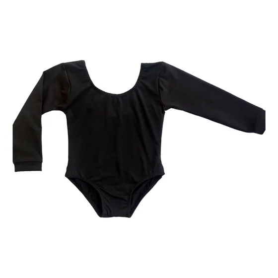 Malla Body Manga Larga Clásico 8 Y 10 Danza Ballet
