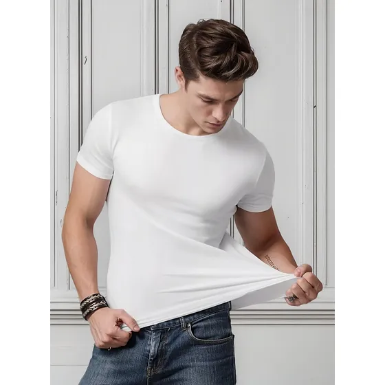 Playera Tipo Calidad Moda Casual Algodon Hidalgo Cómodo