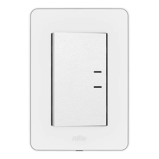 Llave De Luz Armada Jeluz Mito 1 Punto TEclon Blanco