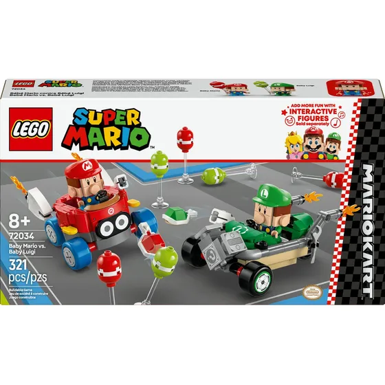 Lego Super Mario Mario Kart Bebé Mario Vs. Bebé Luigi 72034