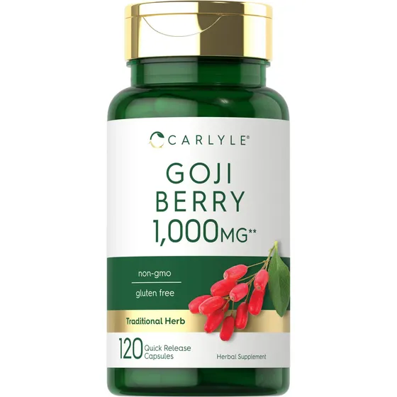 Suplemento Carlyle Goji Berry 1000 Mg 120 Cápsulas