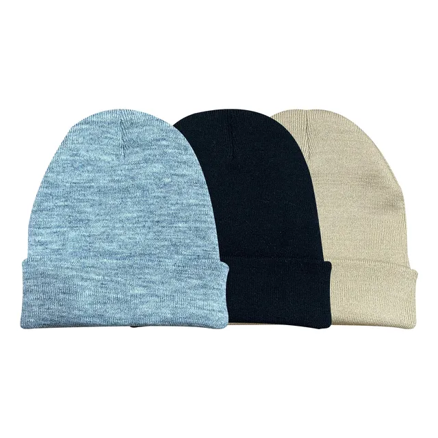 Gorro Unisex Lana Pack X3 Unidades Hombre Mujer