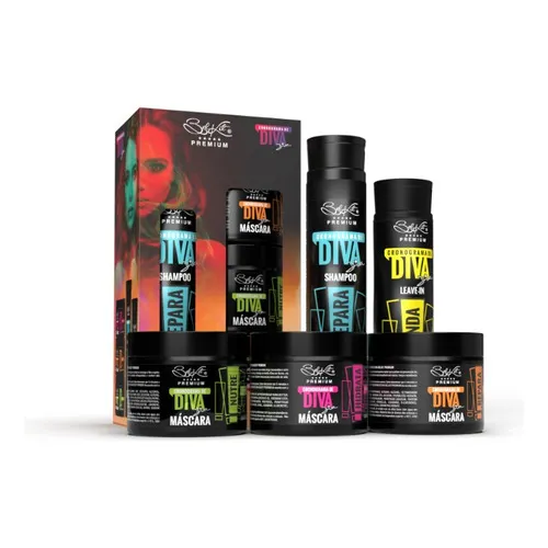 Cronograma De Diva - Shampoo + Leave-in + 3 Mascaras Belkit