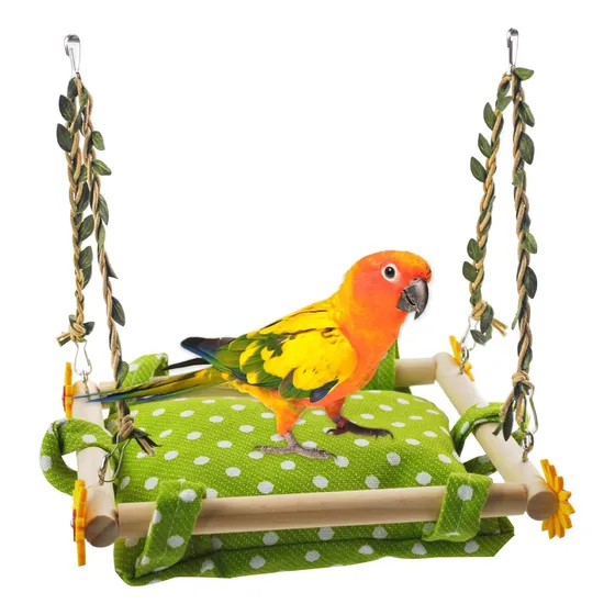 Cama Colgante De Madera Para Pájaro, 30 X 20 Cm.