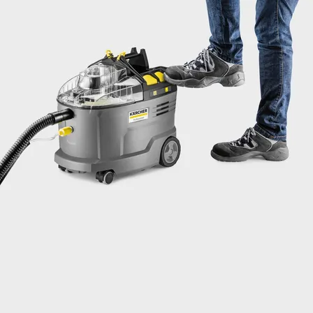 Lava aspiradora industrial De tacho Kärcher Professional Puzzi 8/1 C 8L gris negra y amarilla 50Hz/60Hz 1.100-244.0