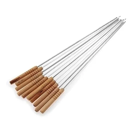 Brochetas Pinchos Para  Barbacoa Chef 8 Pzas