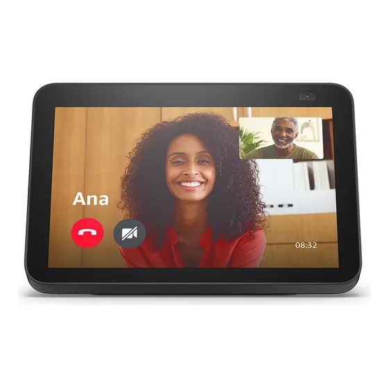Bocina Inteligente Con Pantalla Alexa Echoshow 8 2da Gen Nga
