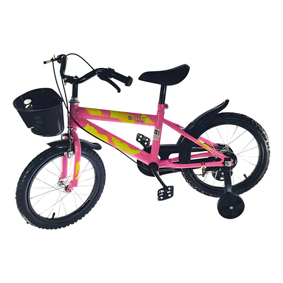 Bicicleta Infantil Aro 16 Com Rodinhas De Treinamento Cor Rosa Tamanho Do Quadro Único