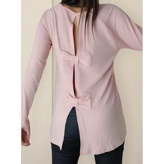 Remera Oversize Con Detalle En La Espada Abierta Y Moños 
