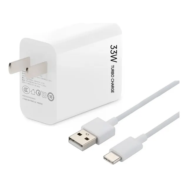 Cargador Carga Rápida Para Xiaomi Note 6 7 8 9 10 11 12 33w