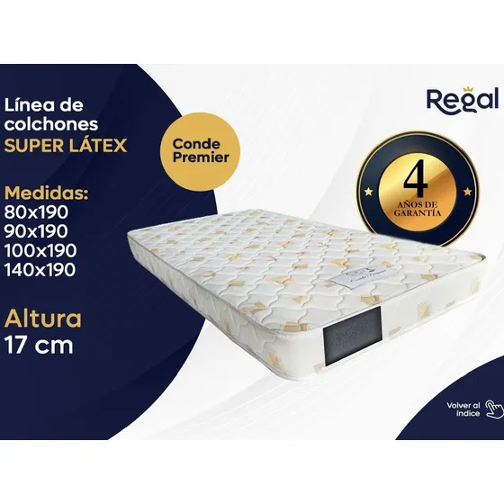 Colchon Individual Regal Conde Premier Bicama O Cama Duplex