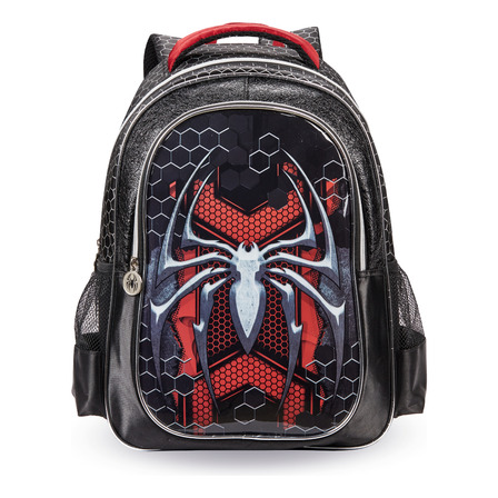 Mochila Escolar Menino Spider Dark Aranha Infantil Escolar Cor Preto 2 Mochila Escolar Menino Spider Dark Aranha Infantil Escolar Cor Preto 2
