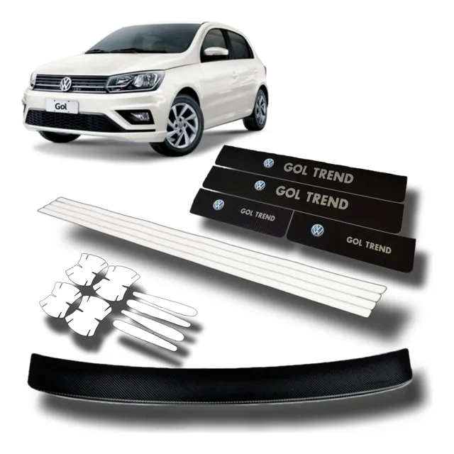 Cubre Zocalos Carbonovw Gol Trend 5ptas E. Gratis