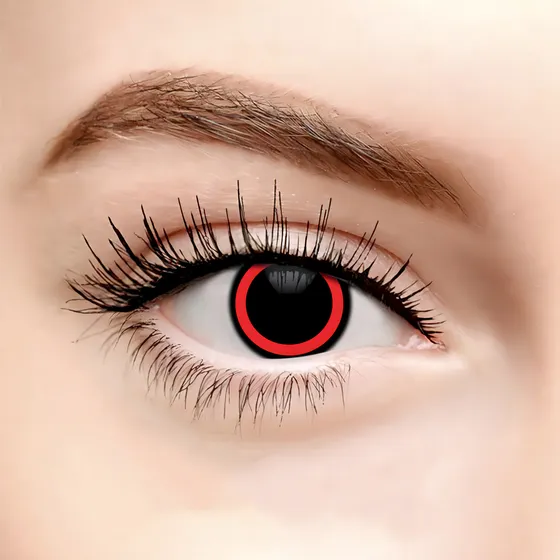 Pupilentes De Fantasía Para Disfraces Alta Calidad Para Disfraces De Terror En Halloween Día De Muertos Y Cosplay Ojos Impactantes Para Fiestas Temáticas Con Efecto Brillante Rojo Esclera 184