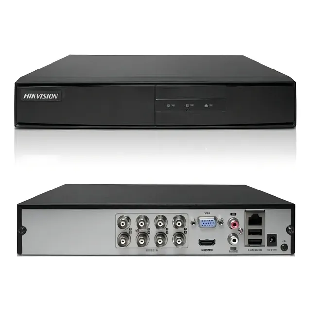 Dvr 8 Canales Hikvision Turbo Hd Hk-ds7208hghi-f1 -f1/n 2021 Color Negro