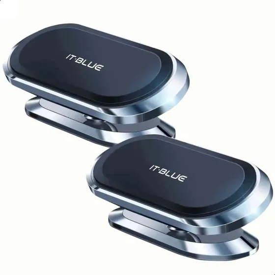 Kit 2 Suportes Magnéticos Para Celular Automotivo 360°