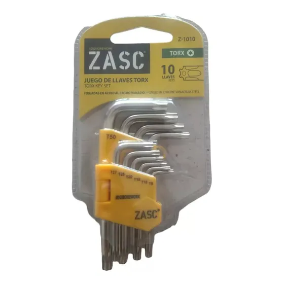 Juego De Llaves Allen Torx 10pzas Estrellas