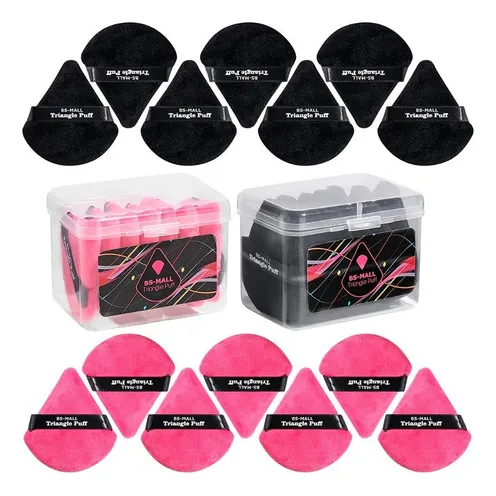 Set De 14 Esponjas Bs-mal Para Base Triangle Puff C/estuche