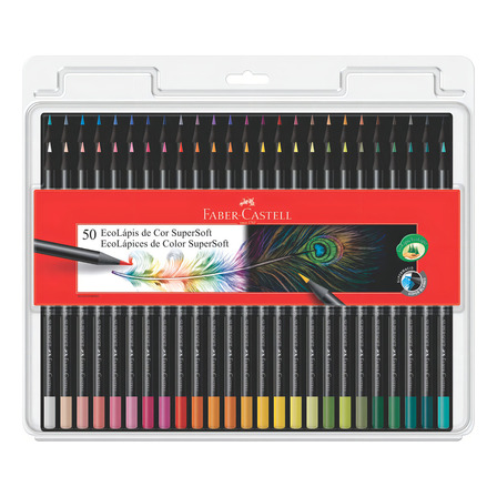 Lápis De Cor 50 Cores Supersoft Faber Castell Lápis De Cor 50 Cores Supersoft Faber Castell